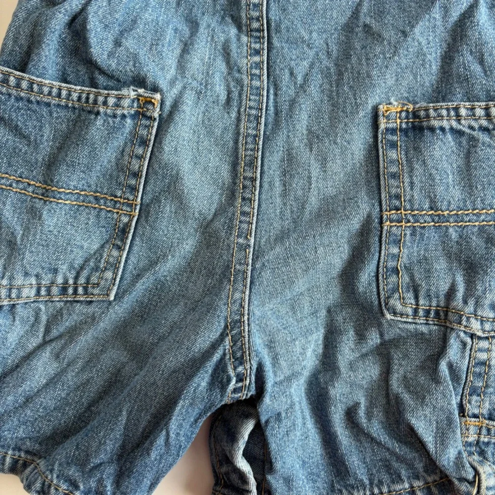 Oshkosh Bgosh‎ 18M Denim Shortalls Y2K Carpenter Blue Jean Overalls Medium Wash